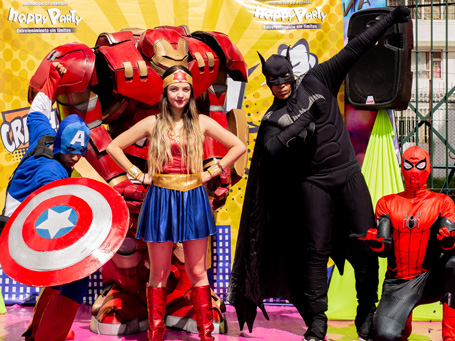 Super Heroes Happy Party